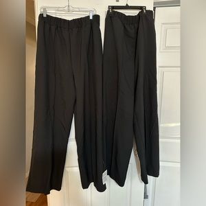 (2) ASOS Design elastic tailored waist pants - size 12 TALL